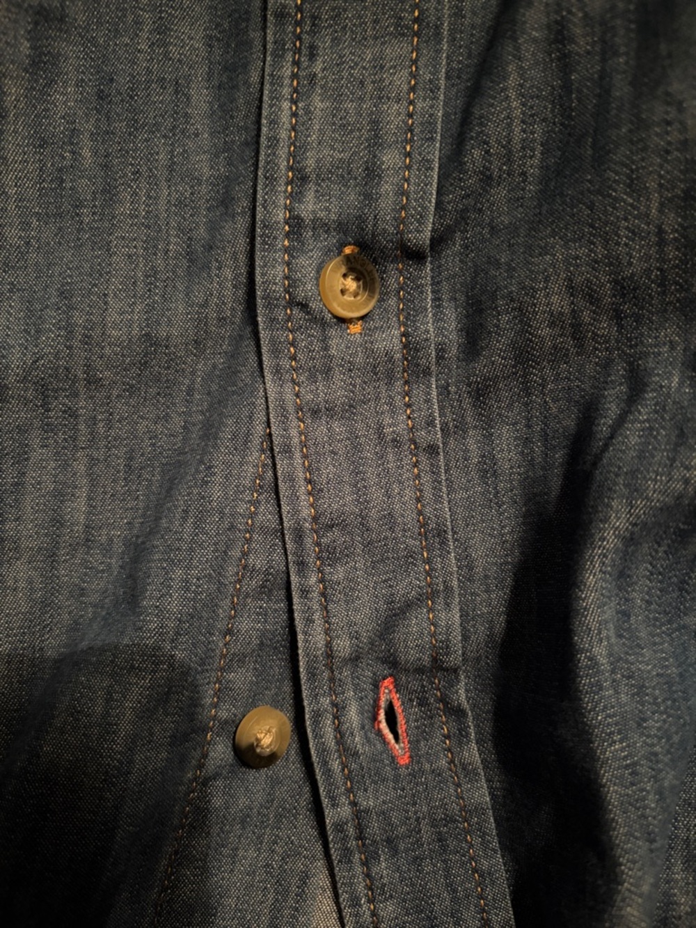 Wrangler Classic Denim Button-Down Shirt - Medium Blue men’s xl - Picture 7 of 7